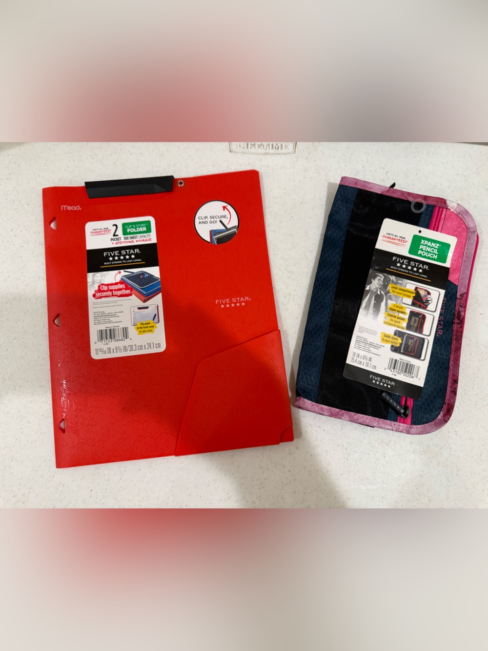 NEW Mead Five Star Folder & Pencil Pouch Bundle